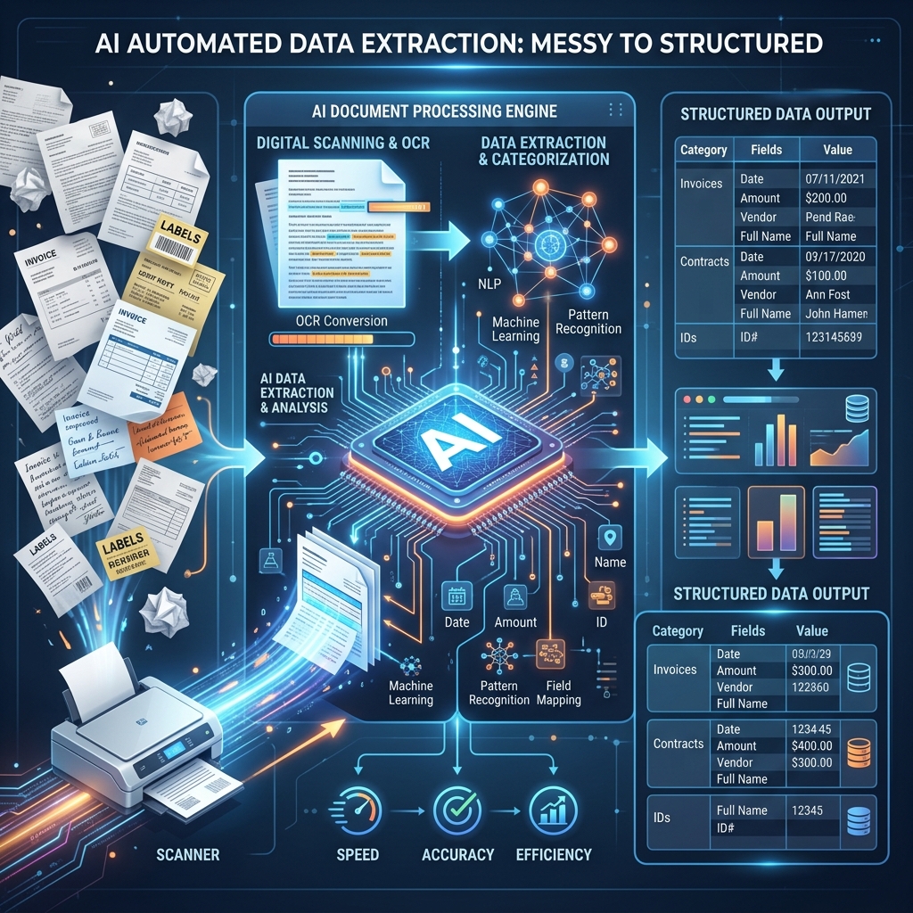 AI-assisted data extraction and categorization