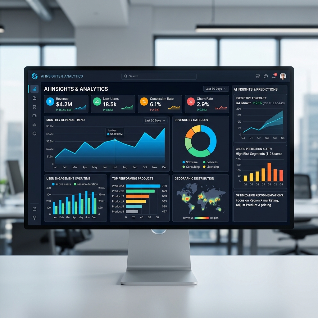 Automated reporting dashboards