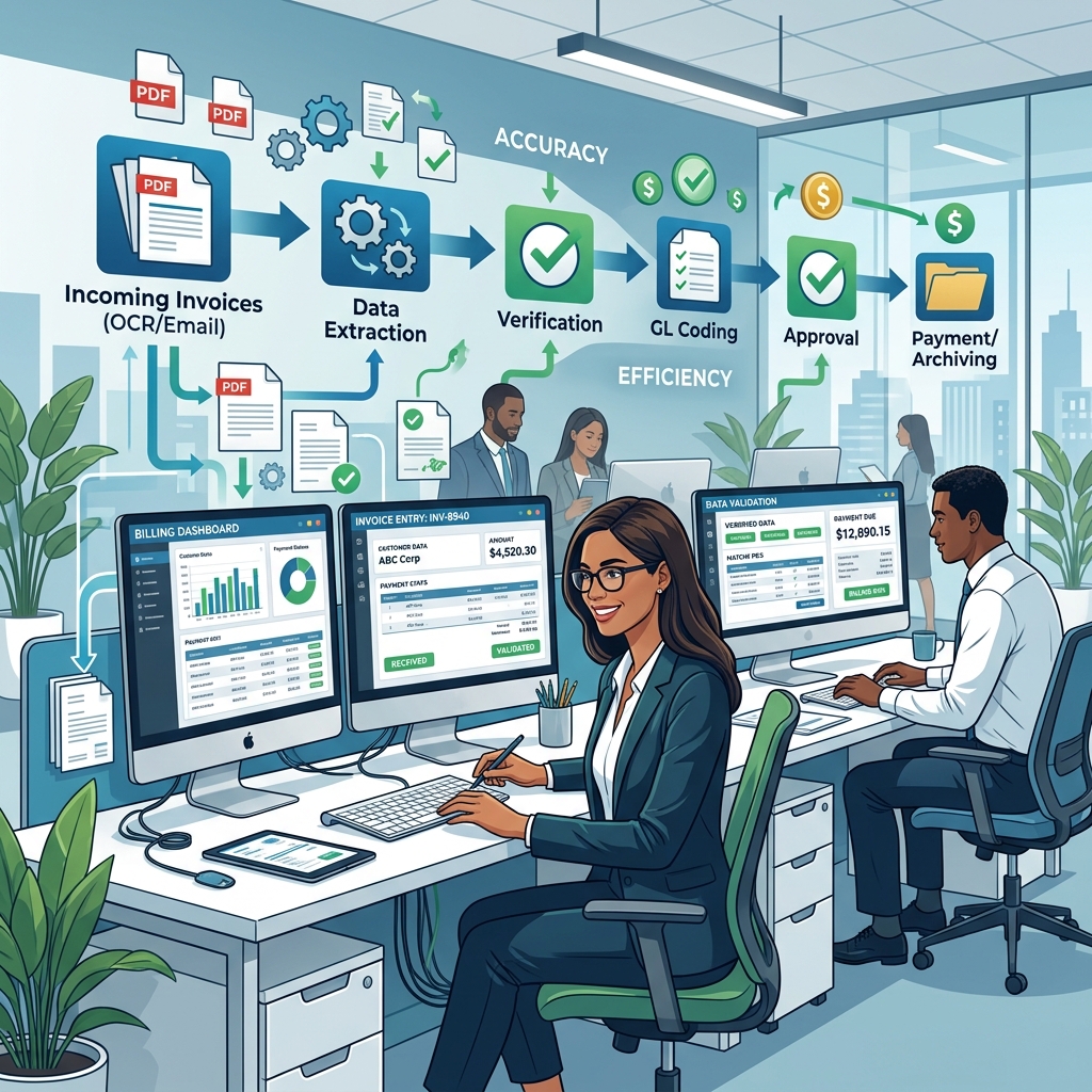 Invoice and billing data entry