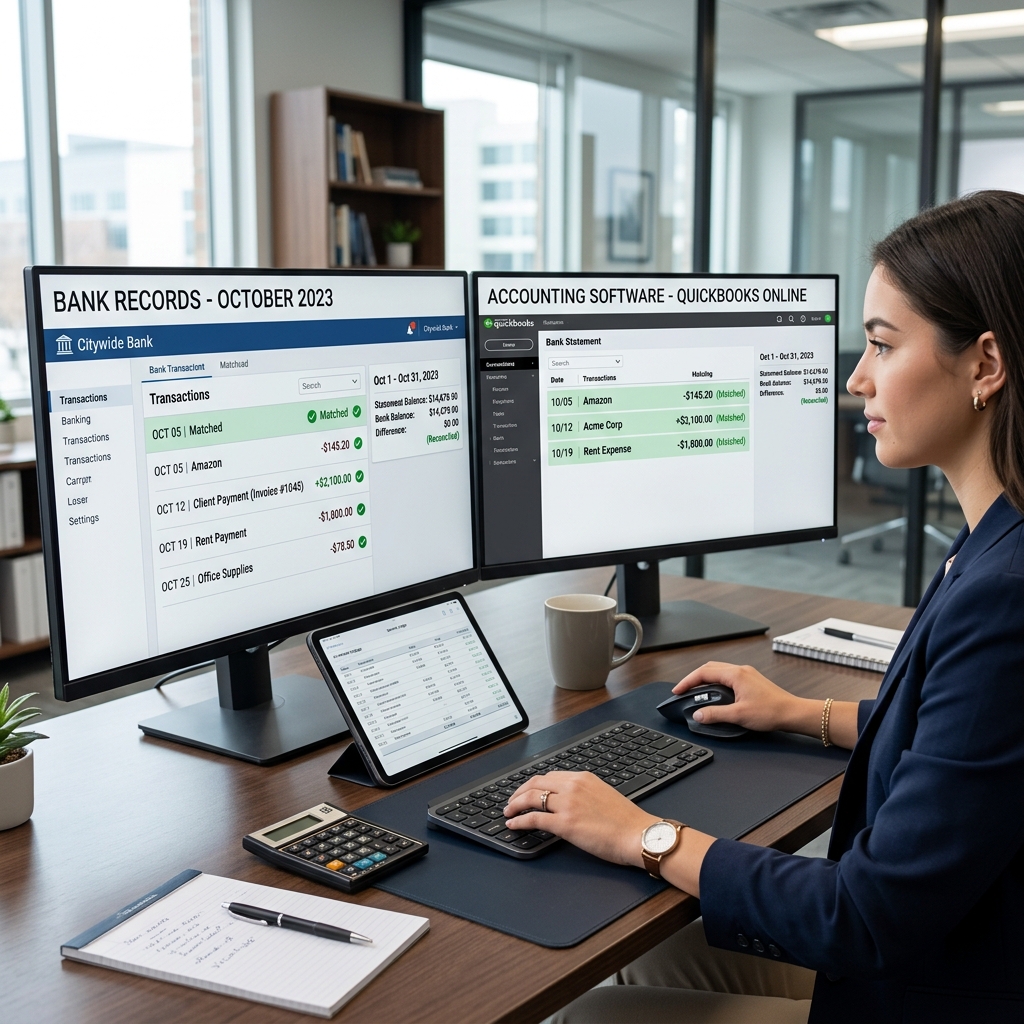 Bank statement reconciliation